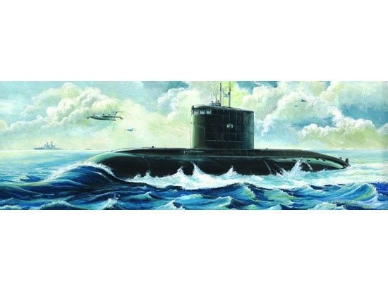 RC Radiostyrt Byggmodell ubåt - Russ. Kilo Class 1:144 Trumpeter