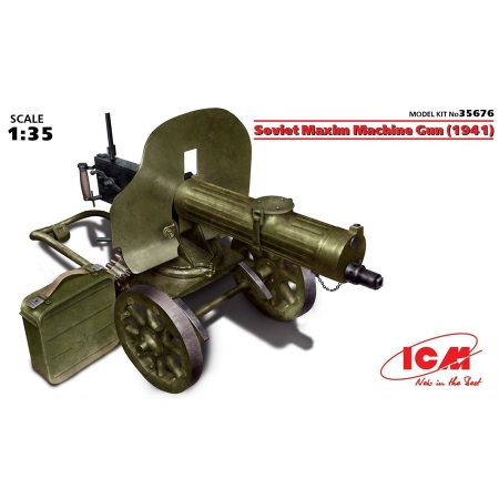 RC Radiostyrt stridsfordon - Russian Maxim Machine Gun 1941 - 1:35