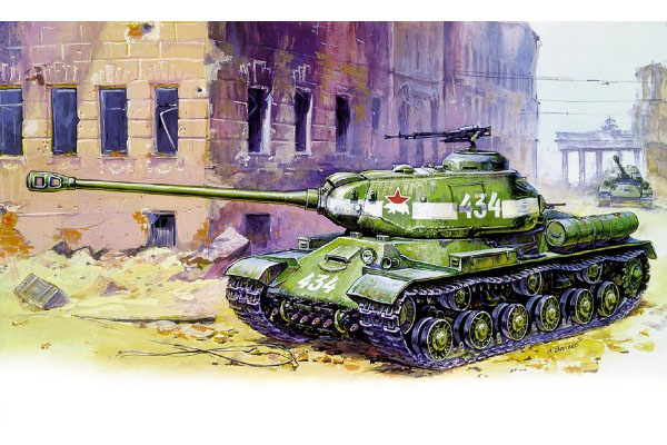 RC Radiostyrt Byggmodell Stridsvagn - Josef Stalin-2 heavy tank - 1:35 - Zv