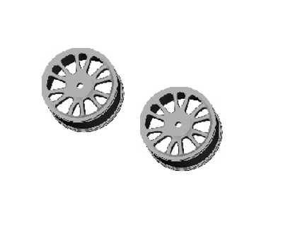 RC Radiostyrt Rear wheel rims - 85022