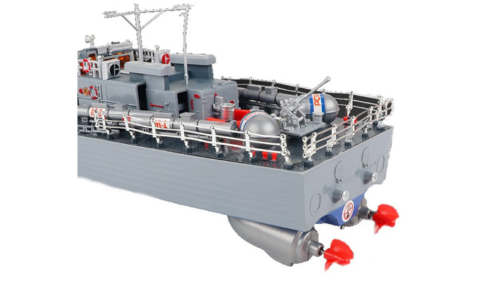 Demo - Radiostyrda båtar - Brittisk torpedbåt Blå - 2,4Ghz - RTR