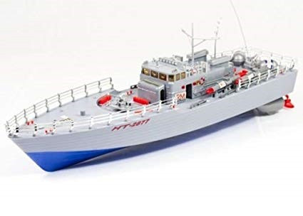 Demo - Radiostyrda båtar - Brittisk torpedbåt Blå - 2,4Ghz - RTR