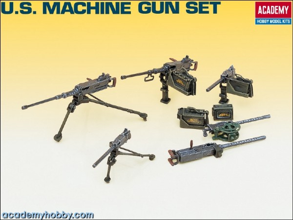 RC Radiostyrt Byggmodell - Machine Gun set - 1:35 - Academy