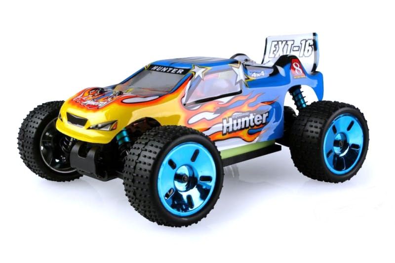 Radiostyrda bilar - 1:16 - Himoto Ext-16 4wd BL - Flame - 2,4Ghz - RTR