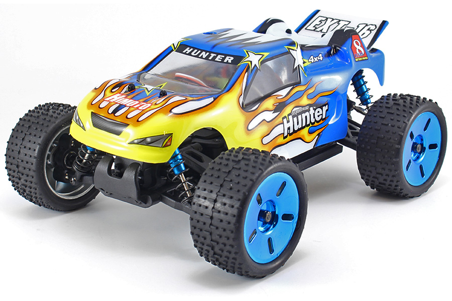 Thumbnail 680 f�r Radiostyrda bilar - 1:16 - Himoto Ext-16 4wd BL - Flame - 2,4Ghz - RTR