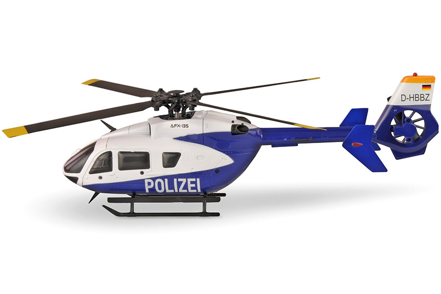 Radiostyrd helikopter - AFX-135 Polizie - 2,4Ghz - 6G - 4ch - RTF