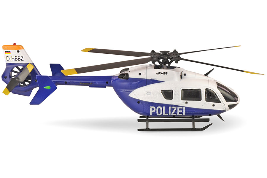 Radiostyrd helikopter - AFX-135 Polizie - 2,4Ghz - 6G - 4ch - RTF