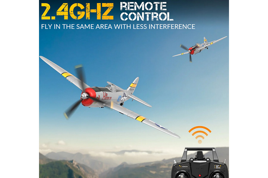 Radiostyrt flygplan - Mini P-47 Thunderbolt BL - 4 kanals - 2,4Ghz - SRTF