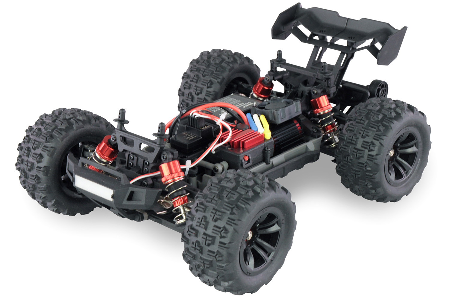 Radiostyrd bil - 1:16 - Hyper GO Truggy brushless 4wd - 2,4Ghz - Svartröd - RTR