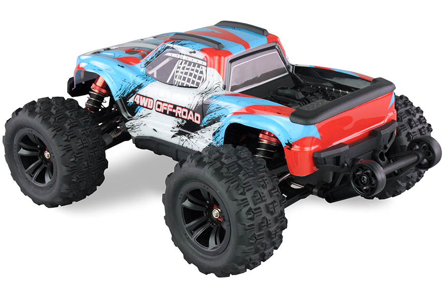 Radiostyrd bil - 1:16 - Hyper GO MT brushless 4wd - 2,4Ghz - Blåvit - RTR