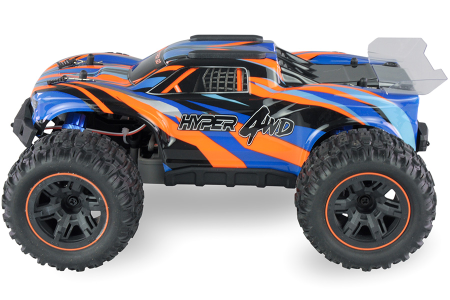 Radiostyrd bil - 1:16 - Hyper GO Truggy 4wd - 2,4Ghz - Blåorange - RTR