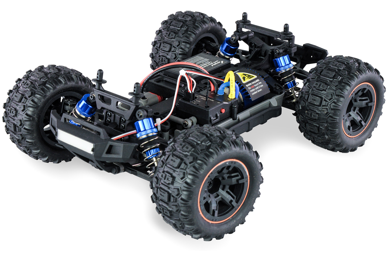 Radiostyrd bil - 1:16 - Hyper GO Truggy 4wd - 2,4Ghz - Blåorange - RTR