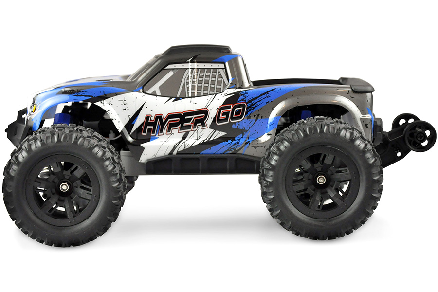 Radiostyrd bil - 1:16 - Hyper GO MT GPS 4wd - 2,4Ghz - Blå - RTR