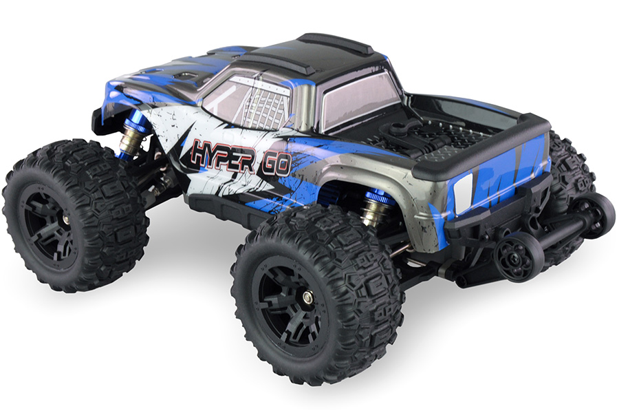 Radiostyrd bil - 1:16 - Hyper GO MT GPS 4wd - 2,4Ghz - Blå - RTR