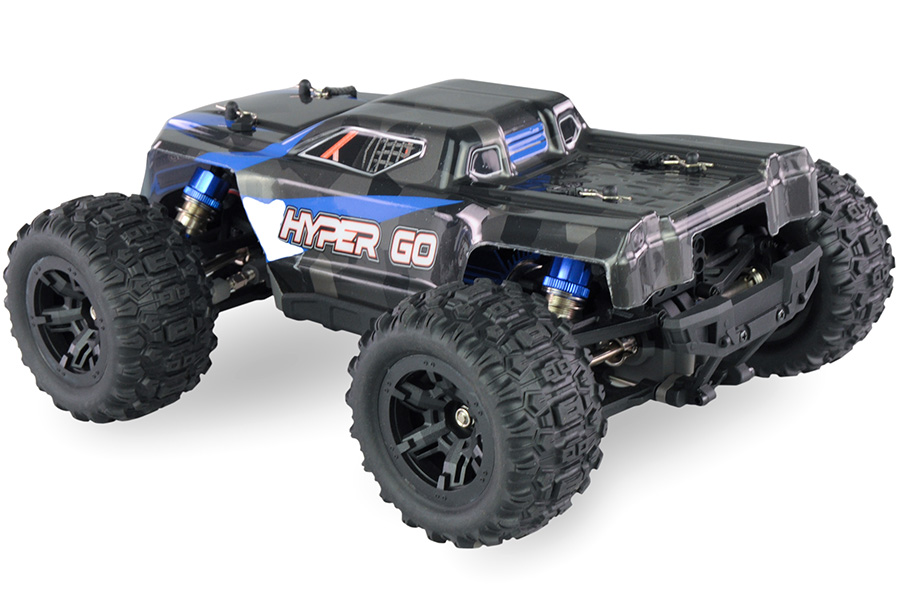 Radiostyrd bil - 1:16 - Hyper GO Truggy GPS 4wd - 2,4Ghz - Blå - RTR