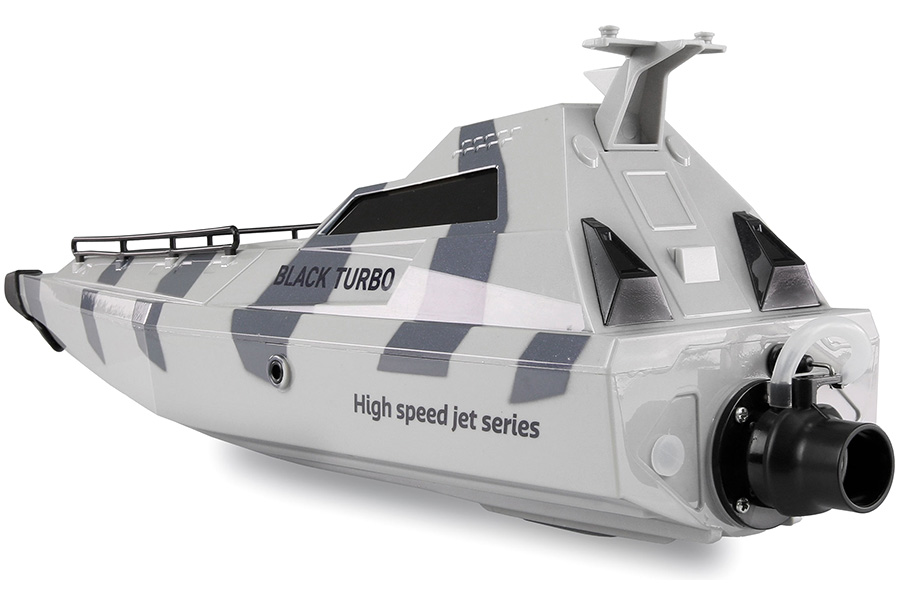 Radiostyrd båt - Militärbåt Jet - 2,4Ghz - RTR