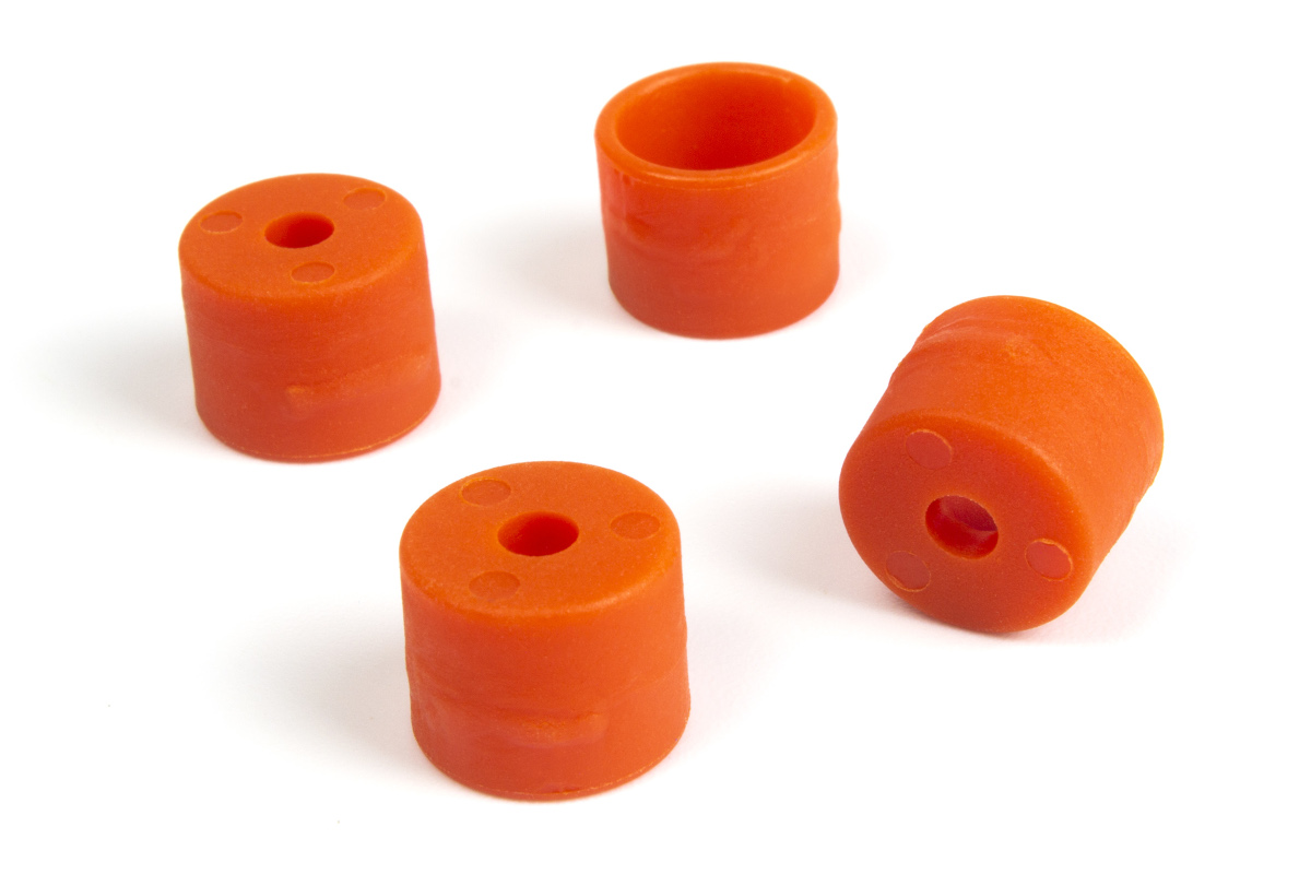 RC Radiostyrt Wheel Washers (Orange/4pcs)