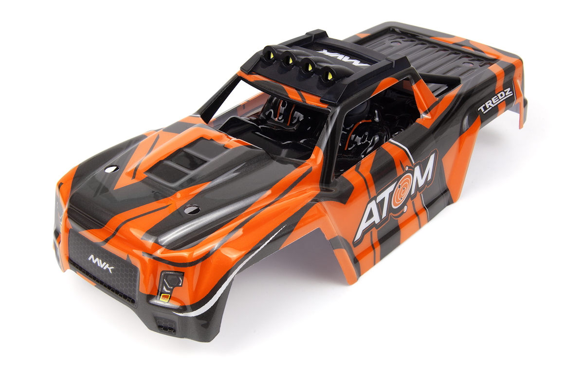 RC Radiostyrt Assembled AT1 Bodyshell (Orange)