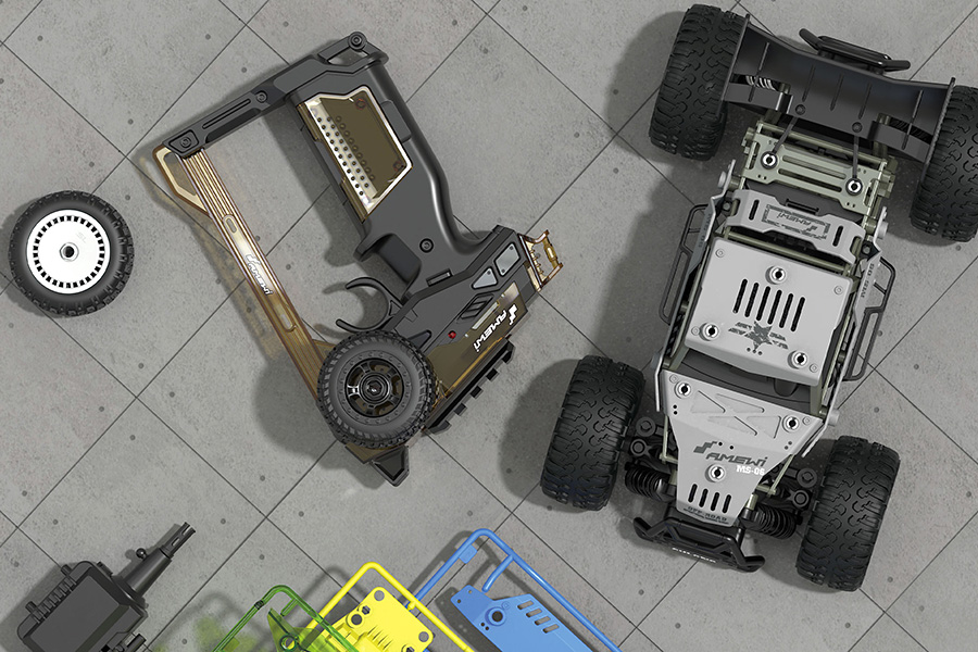 RC Byggsats  - 1:18 - DIY Stone Buggy 2WD - RTR