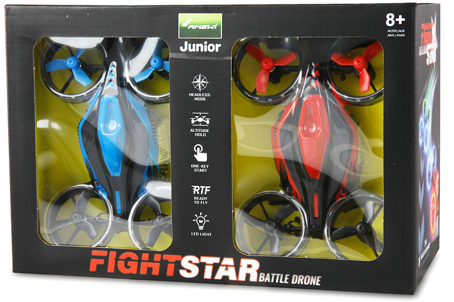 Radiostyrda Drönare - FightStar Battledrones - Red/Blue - 2,4Ghz - RTF