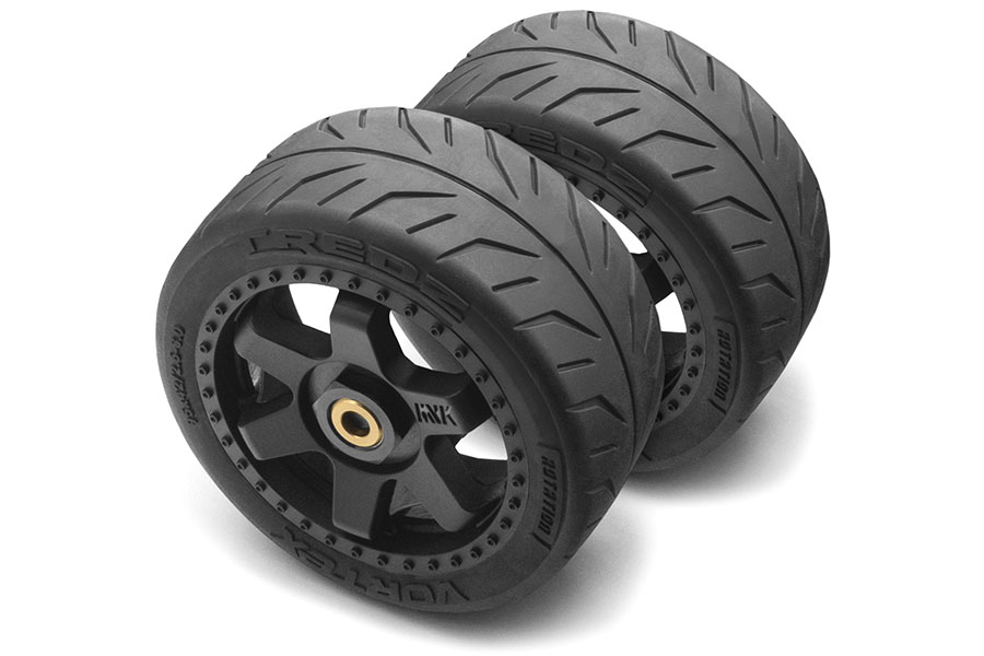 RC bil - 1:8 - QuantumR Flux 4S Muscle Car PRO BL - Svart/Röd - 4WD - 2,4Ghz - RTR