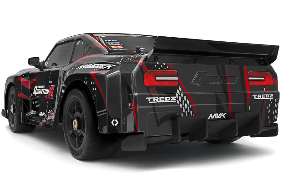 RC bil - 1:8 - QuantumR Flux 4S Muscle Car PRO BL - Svart/Röd - 4WD - 2,4Ghz - RTR
