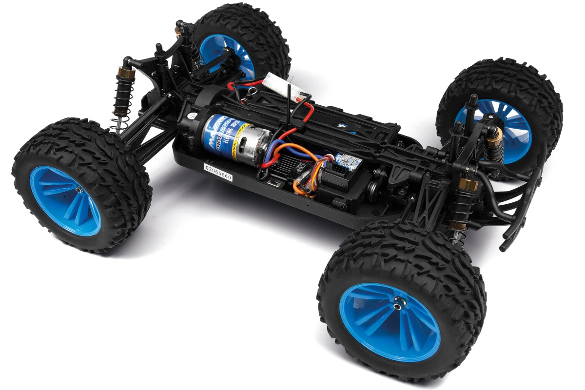 Radiostyrda bilar - 1:10 - Maverick Phantom MT 4wd - 2,4Ghz - Blå - RTR