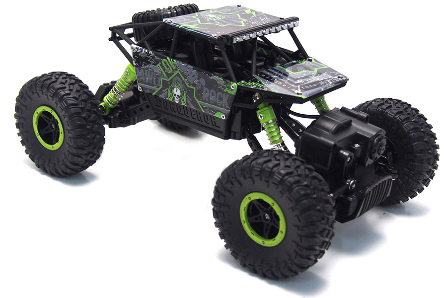 Radiostyrd crawler - 1:18 - Conqueror Rock Crawler Green- 2,4Ghz - RTR