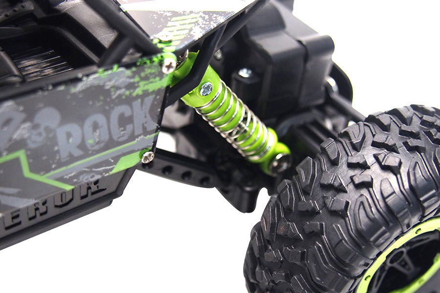 Radiostyrd crawler - 1:18 - Conqueror Rock Crawler Green- 2,4Ghz - RTR