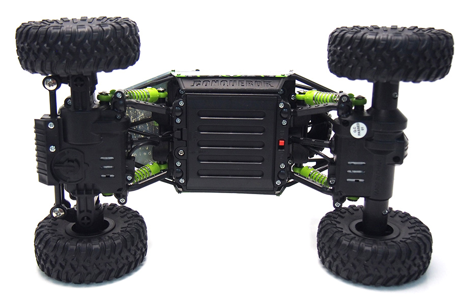 Radiostyrd crawler - 1:18 - Conqueror Rock Crawler Green- 2,4Ghz - RTR