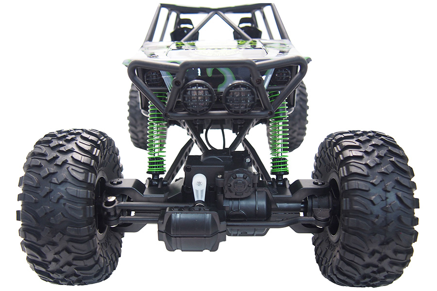 Radiostyrda bilar - 1:10 - Crazy Rock Crawler Green - 4WD - 2,4Ghz - RTR