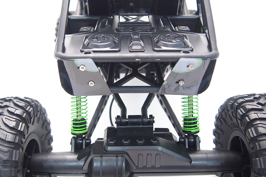 Radiostyrda bilar - 1:10 - Crazy Rock Crawler Green - 4WD - 2,4Ghz - RTR