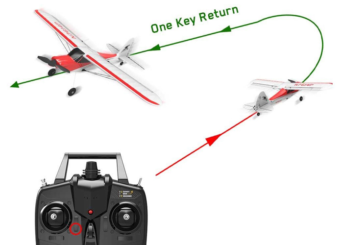 Radiostyrt flygplan - Sport Cub 500 BL - 2,4Ghz - Blå - SRTF