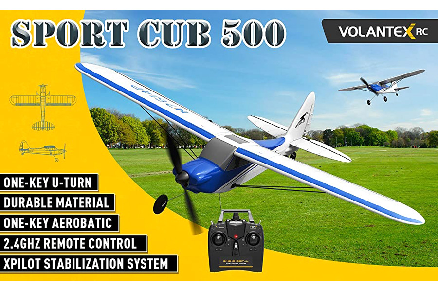 Radiostyrt flygplan - Sport Cub 500 BL - 2,4Ghz - Blå - SRTF