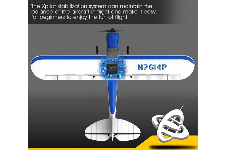 Radiostyrt flygplan - Sport Cub 500 BL - 2,4Ghz - Blå - SRTF