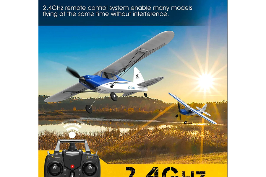 Radiostyrt flygplan - Sport Cub 500 BL - 2,4Ghz - Blå - SRTF