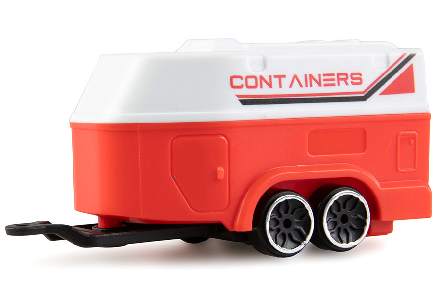 Thumbnail 654 fr Radiostyrd bil - 1:64 - RC Pickup Die Cast med släp - Röd - RTR