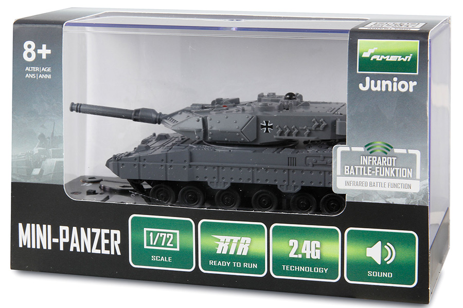 Thumbnail 654 för Radiostyrd stridsvagn - 1:72 - Leopard II - IR battle - 2,4GHz - RTR