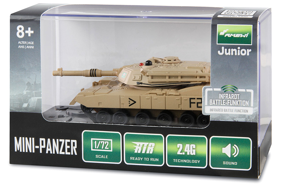 Thumbnail 654 fr Radiostyrd stridsvagn - 1:72 - Abrams - IR battle - 2,4GHz - RTR