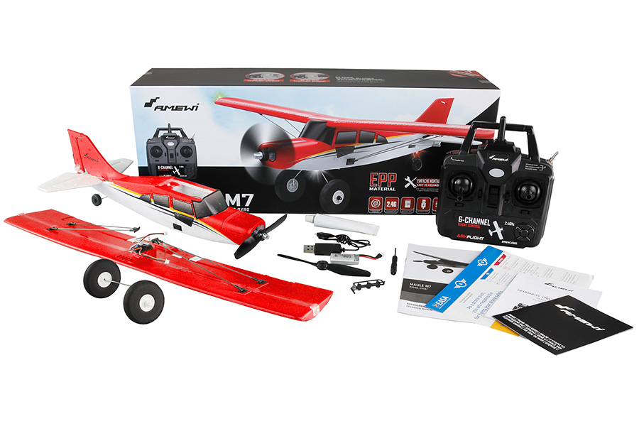 Thumbnail 654 för Radiostyrt flygplan - Maule M7 510 BL 3D/6G - 4ch - Röd - SRTF