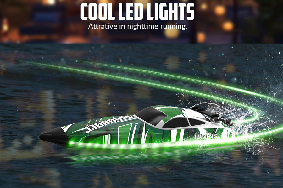 Thumbnail 654 för Radiostyrd båt - Arrobolt Lumen S - Green - RTR