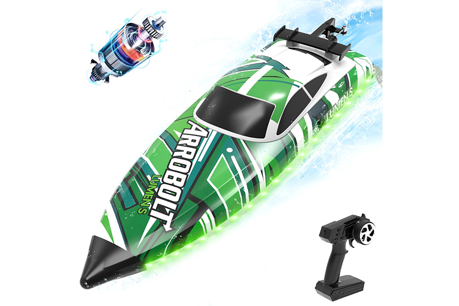 Thumbnail 654 för Radiostyrd båt - Arrobolt Lumen S - Green - RTR