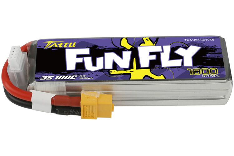 Bild på Batteri - 11,1V 1800mAh LiPo - 100C - XT60 - FunFly