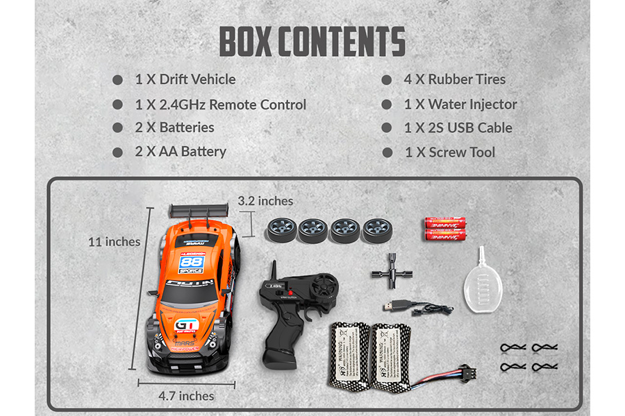 Thumbnail 654 för Radiostyrd bil - Drift Car SC16A06 - 1:16 - RTR