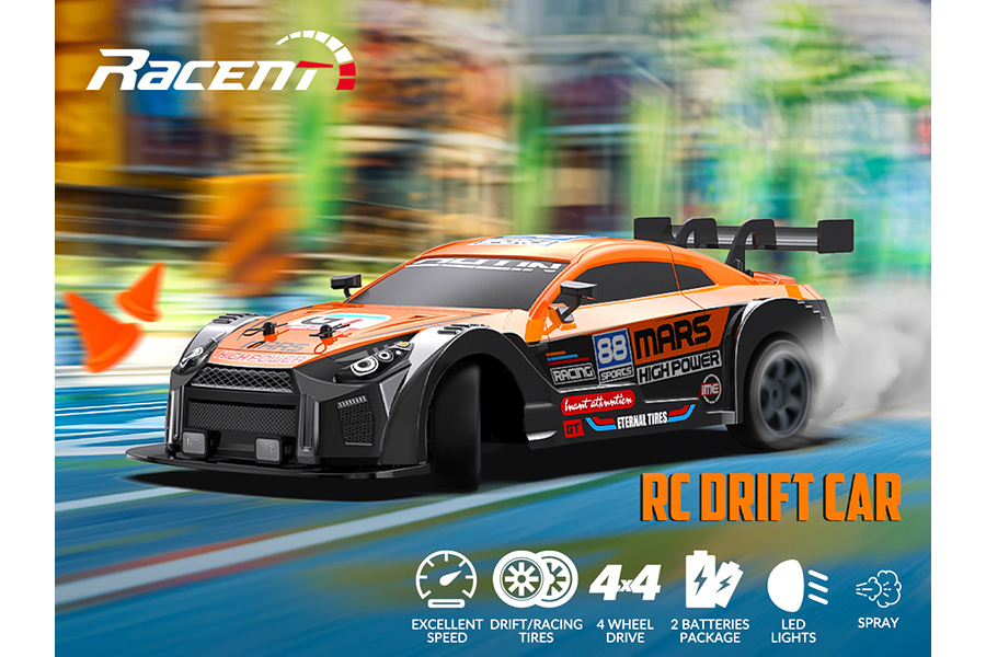 Thumbnail 654 för Radiostyrd bil - Drift Car SC16A06 - 1:16 - RTR