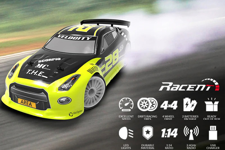Thumbnail 654 fr Radiostyrd bil - Drift Car 609GB2 Green - 1:14 - RTR