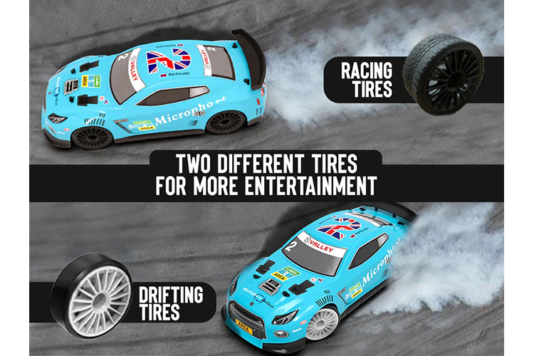 Thumbnail 654 för Radiostyrd bil - Drift Car 609B2 Light Blue - 1:14 - RTR