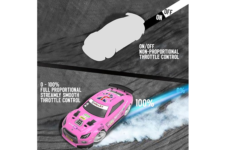 Thumbnail 654 för Radiostyrd bil - Drift Car 609PB2 Pink - 1:14 - RTR