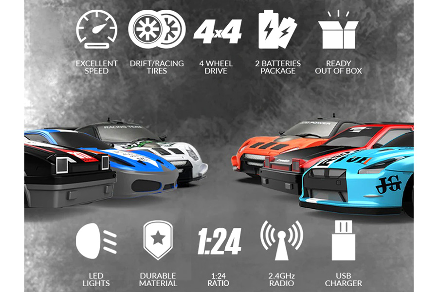 Thumbnail 654 för Radiostyrd bil - Drift Car 926WB2 - 1:24 - RTR