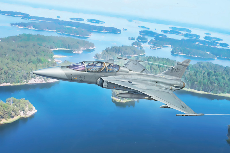Bild p Modellflygplan - Jas-39D Gripen twin seater - 1:72 - Italeri